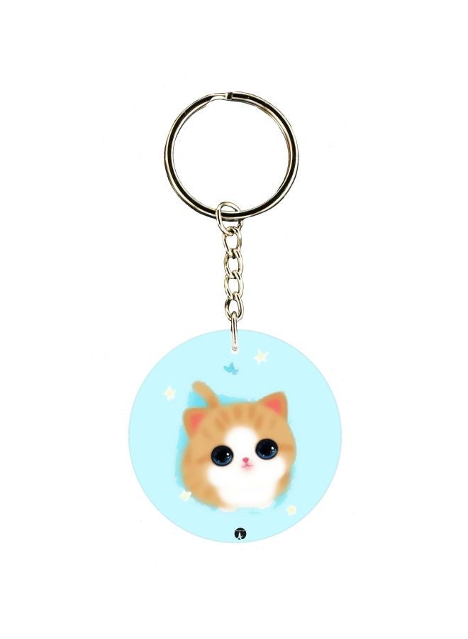 BP Cartoon Themed Single Sided Keychain