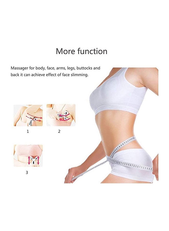 360-Rotatable Facial Slimming Massager Silver 14cm - Image 2