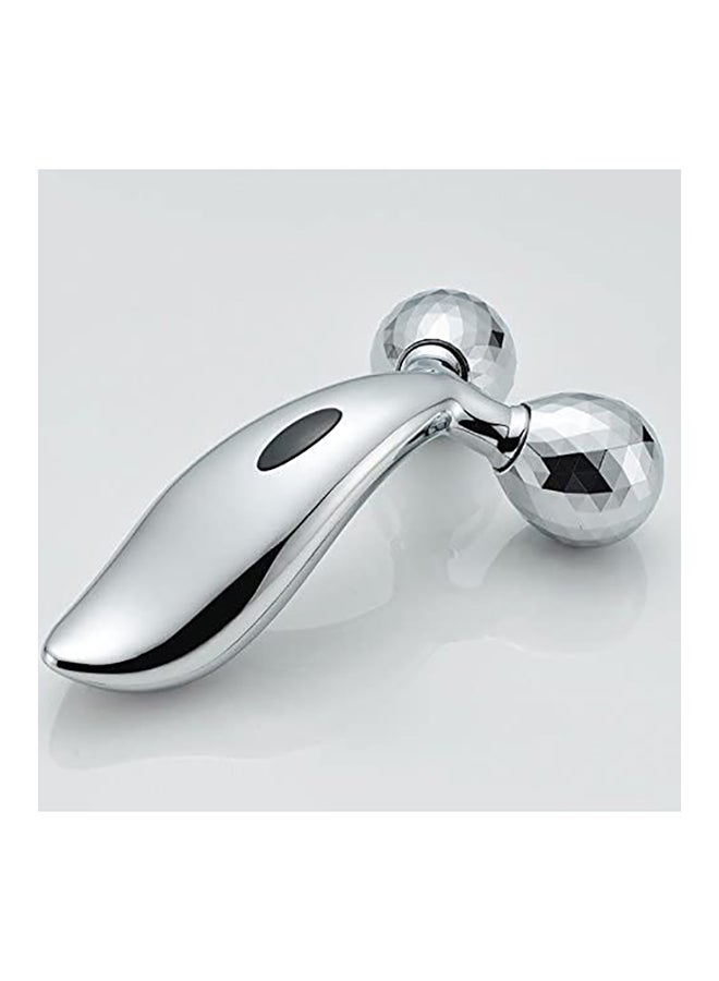 360-Rotatable Facial Slimming Massager Silver 14cm - Image 5