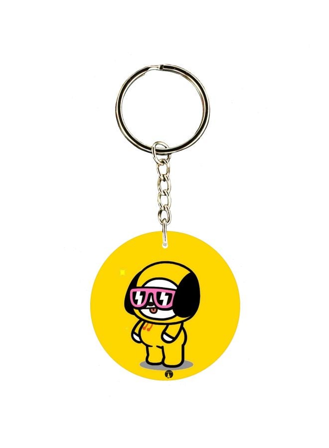 BP Cartoon Themed Single Sided Key Chain