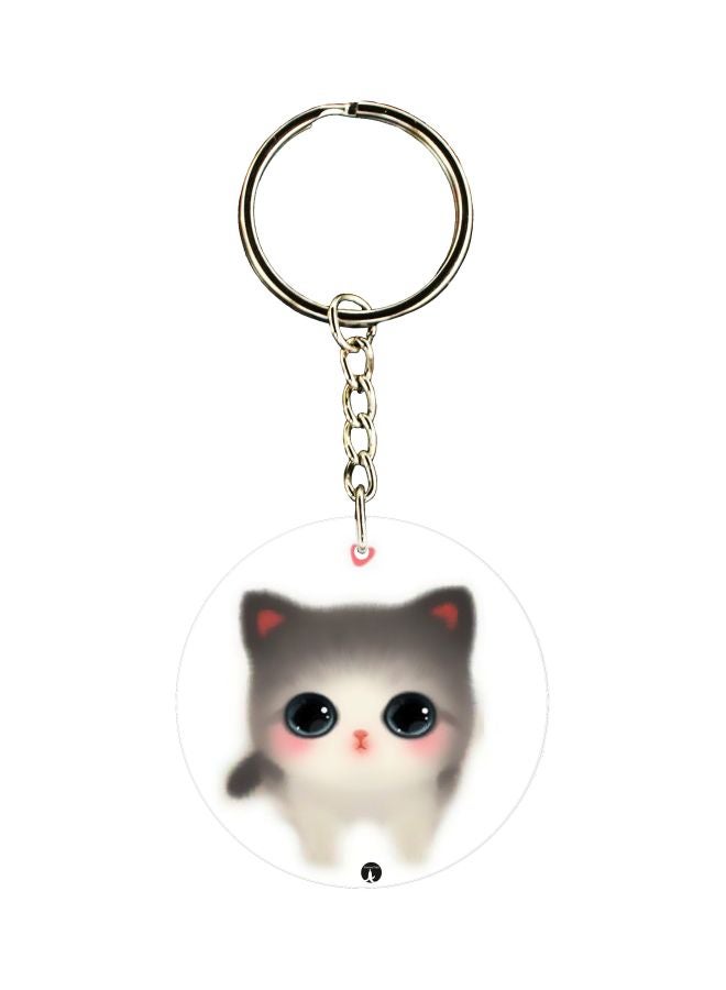 BP Cat Printed Keychain