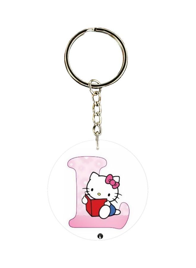 BP Hello Kitty Letter L Printed Keychain