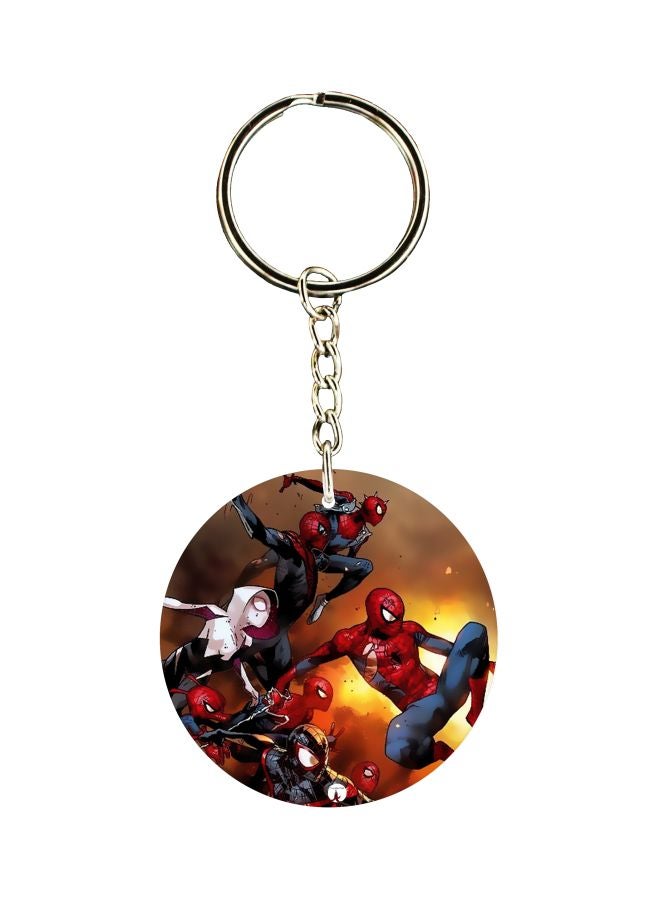 بي بي سلسلة مفاتيح مطبوعة بشخصية سبايدر مان