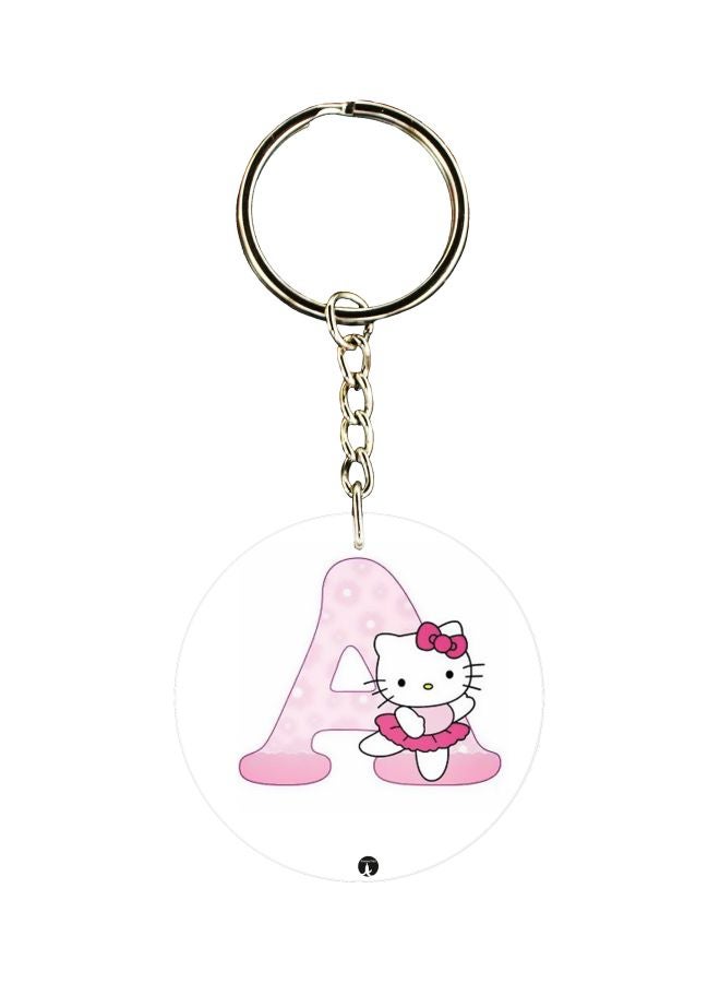 BP Hello Kitty Letter A Printed Keychain 