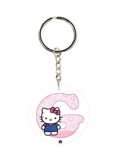 Hello Kitty Letter C Printed Keychain