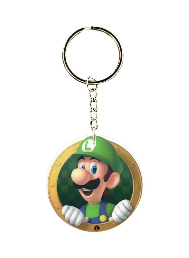 بي بي سلسلة مفاتيح بطبعة شخصية لويجي الكرتونية