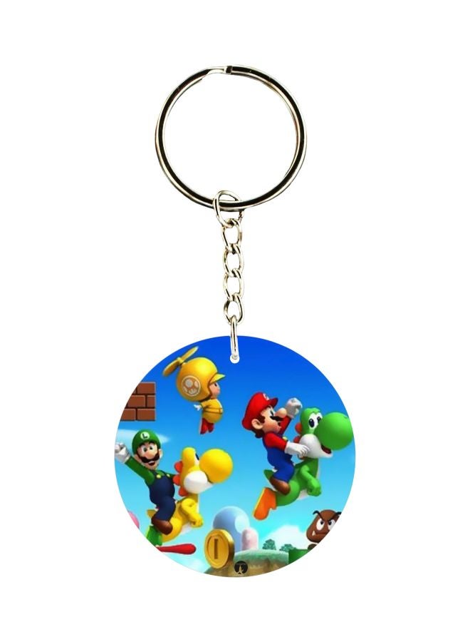 بي بي سلسلة مفاتيح بتصميم شخصية ماريو ولويجي الكرتونية