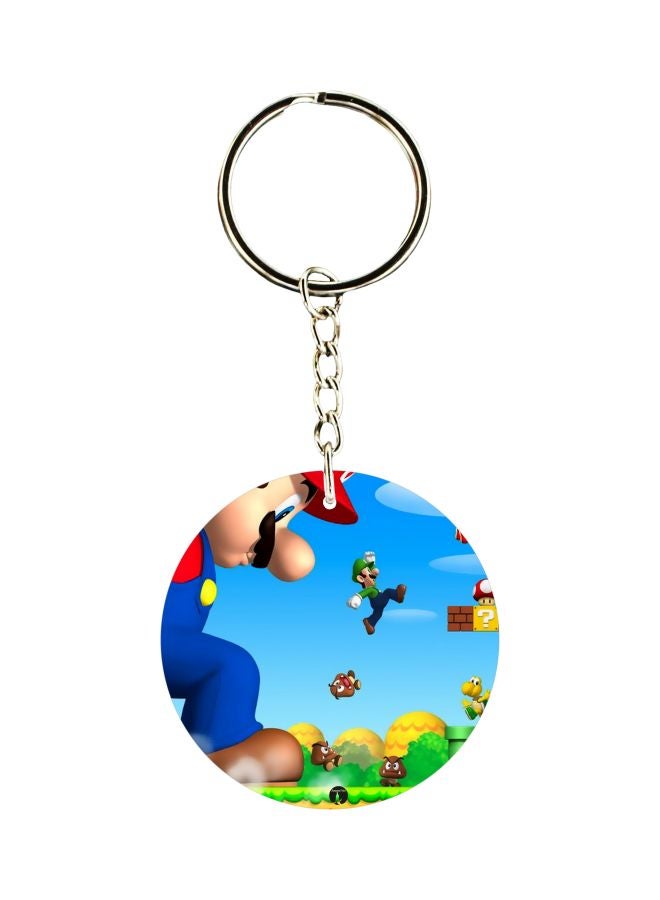 بي بي سلسلة مفاتيح بتصميم شخصية ماريو ولويجي الكرتونية