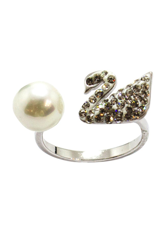 Faris Silver - Sterling Silver Zircon Studded Ring - Image 1