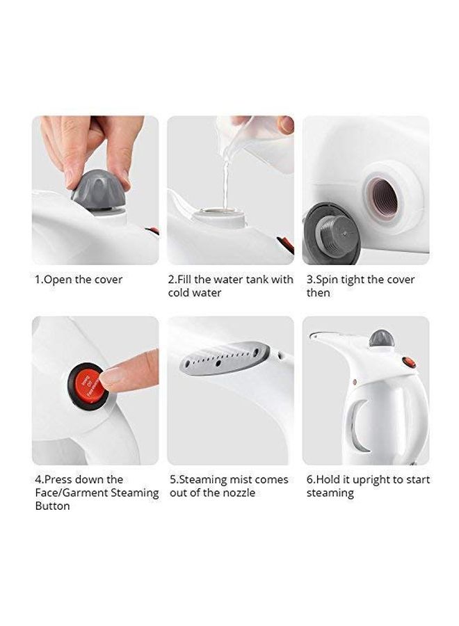 BRAHMANI CREATION Garment And Face Steamer 200ML 0.2 L 750.0 W 0501BAIXXB07YLV142Y White/Grey  - Image 4