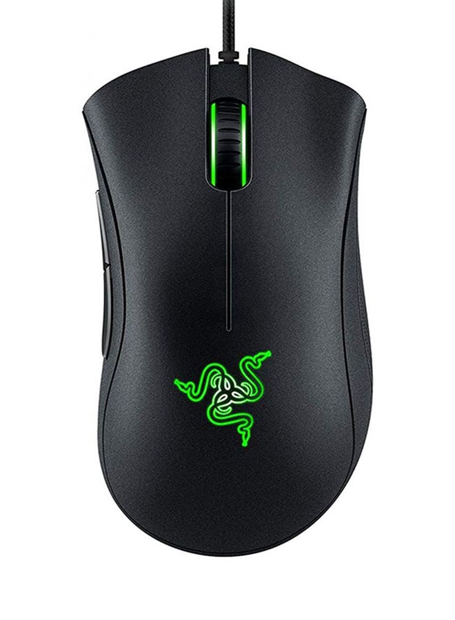 DeathAdder Essential Gaming Mouse: 6400 DPI Optical Sensor - 5 Programmable Buttons - Mechanical Switches - Rubber Side Grips - Classic Black - v1594287213/N20897377A_1