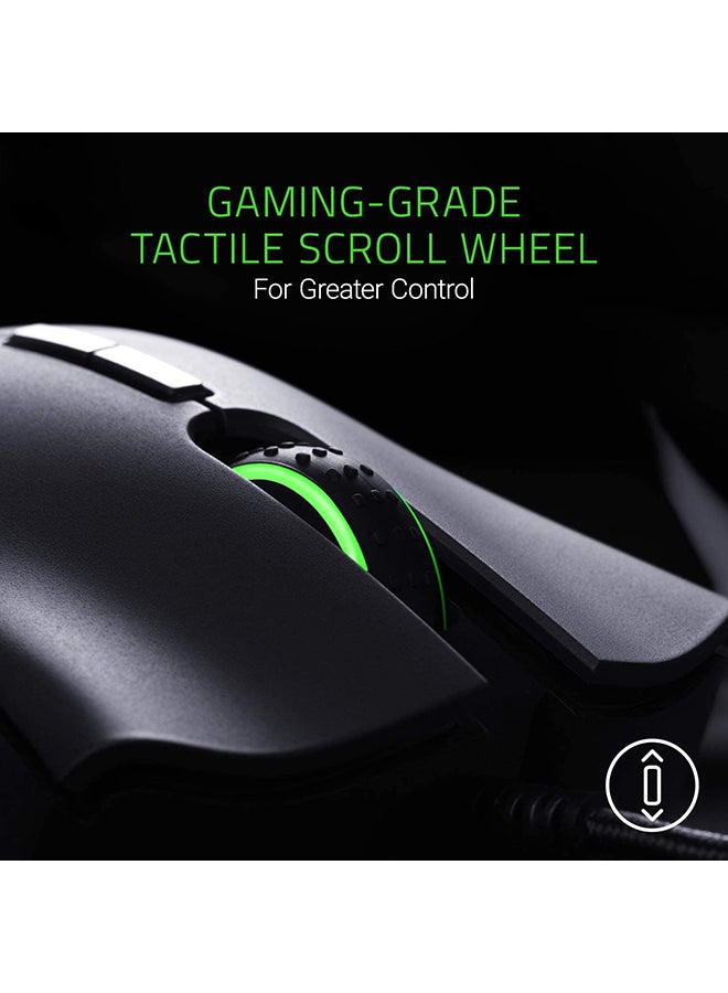 DeathAdder Essential Gaming Mouse: 6400 DPI Optical Sensor - 5 Programmable Buttons - Mechanical Switches - Rubber Side Grips - Classic Black - v1594287213/N20897377A_7