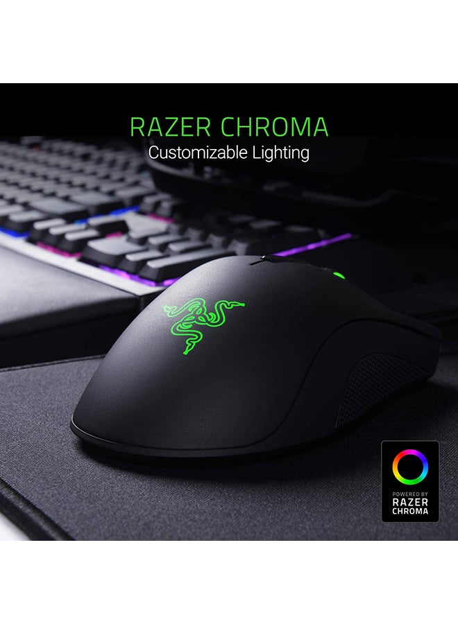 DeathAdder Essential Gaming Mouse: 6400 DPI Optical Sensor - 5 Programmable Buttons - Mechanical Switches - Rubber Side Grips - Classic Black - v1594287214/N20897377A_9