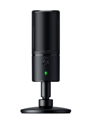 Seiren X USB Streaming Microphone - Professional Grade, Built-in Shock Mount, Supercardiod Pick-Up Pattern, Anodized Aluminum - Classic Black - v1594287237/N21362455A_1