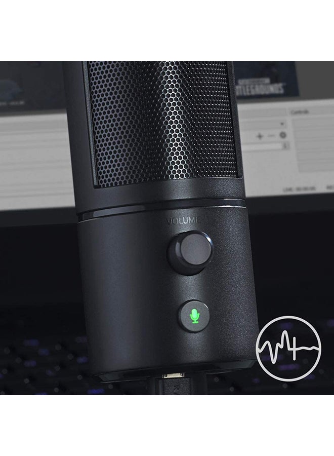 RAZER - Seiren X USB Streaming Microphone - Professional Grade, Built-in Shock Mount, Supercardiod Pick-Up Pattern, Anodized Aluminum - Classic Black - Image 1