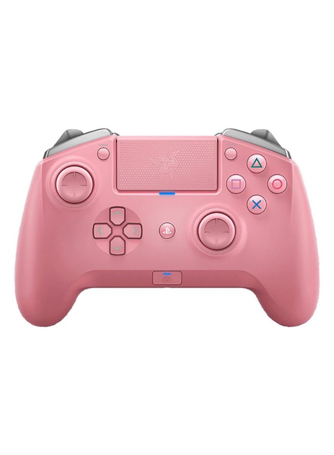 RAZER - Raiju Tournament Edition Quartz - Wireless and Wired Gaming Controller with Mecha Tactile Action Buttons, Interchangeable Parts and Quick Control Panel, compatible with PS4 and PC, Pink - Image 1