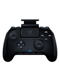 Raiju Mobile - Ergonomic Multi-Function Button Layout, Hair Trigger Mode, Adjustable Phone Mount, Mobile Gaming Controller - Classic Black
