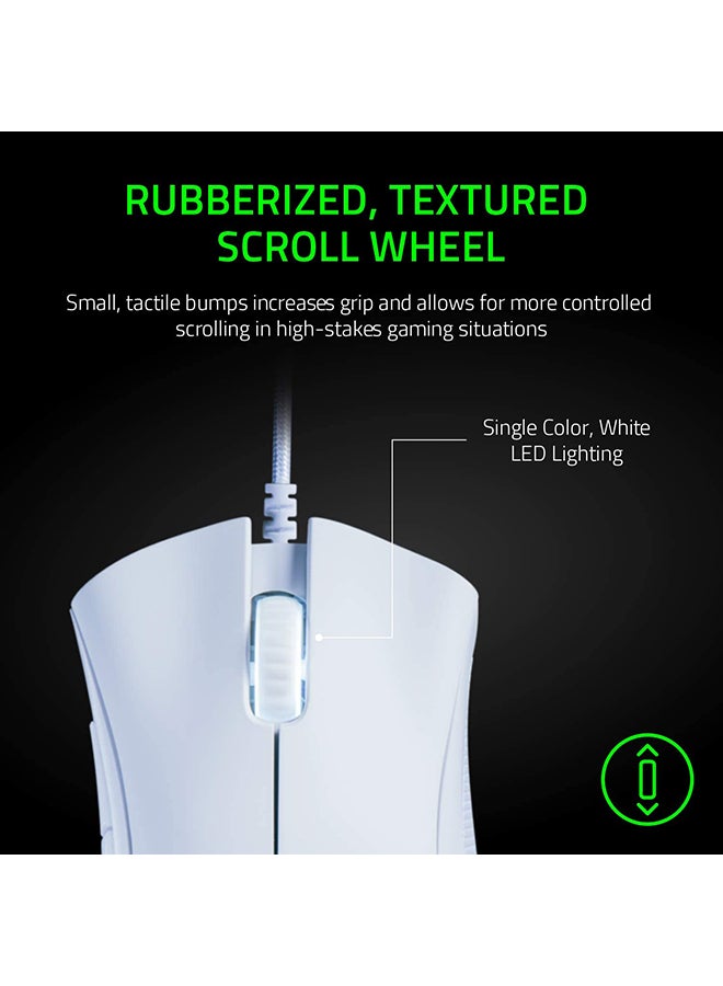 RAZER - DeathAdder Essential Gaming 6400 DPI Optical Sensor Mouse White - Image 1