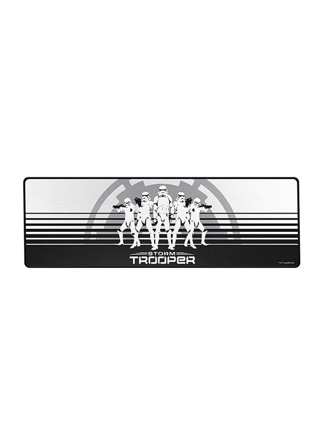 Goliathus Extended (Speed) Stormtrooper Edition - Light Friction Surface - ANTI-Fraying Stitched Frame - Portable Cloth-Based Design - Extended Precision Cloth Gaming Mat Stormtrooper Edition