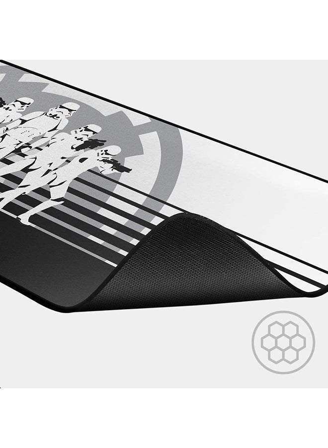 Goliathus Extended (Speed) Stormtrooper Edition - Light Friction Surface - ANTI-Fraying Stitched Frame - Portable Cloth-Based Design - Extended Precision Cloth Gaming Mat Stormtrooper Edition