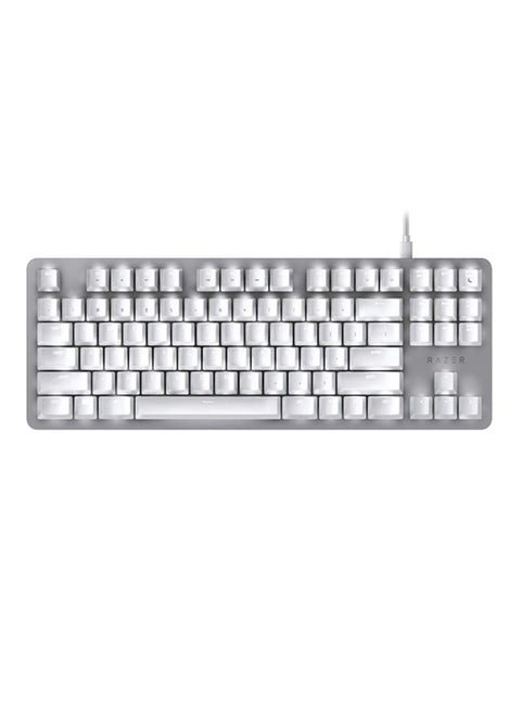 Black Widow Lite - Silent Mechanical Gaming Keyboard With White LED Backlighting For Enhanced Productivity, Orange Switches (Silent & Tactile) Mercury