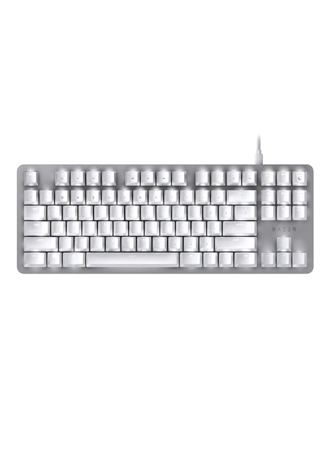 Black Widow Lite - Silent Mechanical Gaming Keyboard With White LED Backlighting For Enhanced Productivity, Orange Switches (Silent & Tactile) Mercury