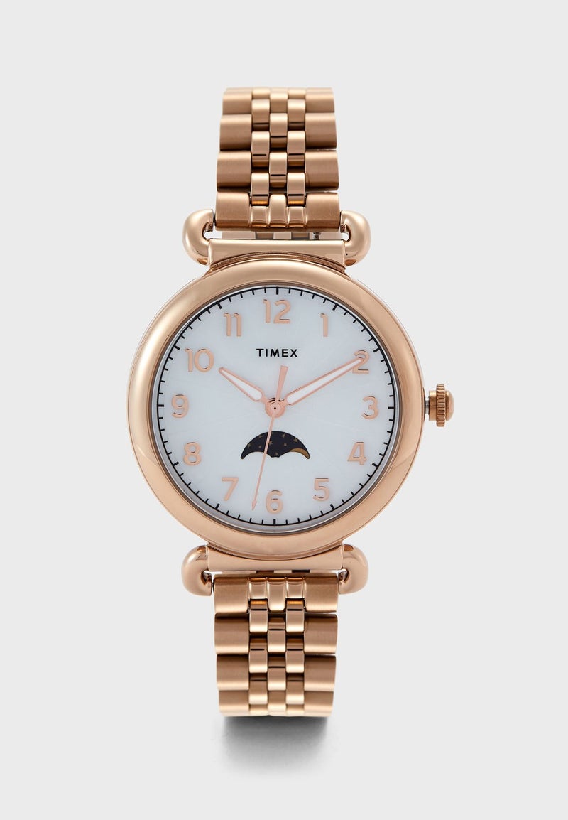 TIMEX women Metal Analog Watch TW2T89400