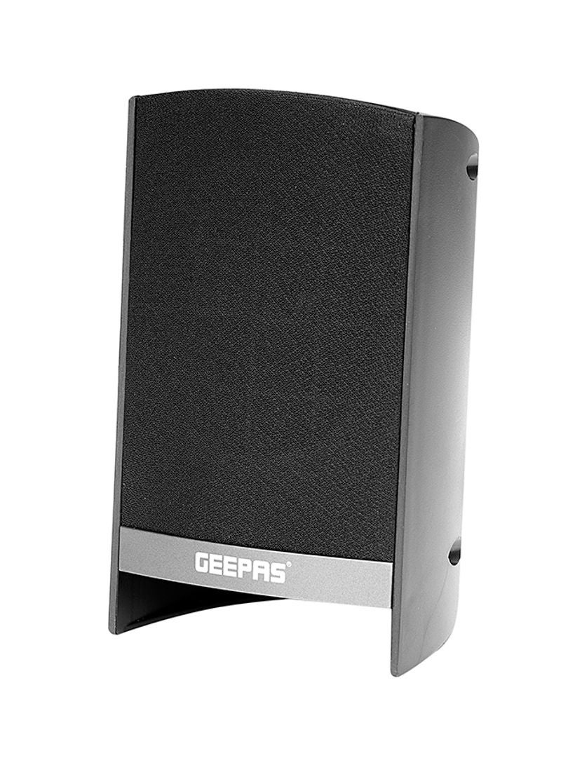 GEEPAS - 2.1-Channel Multimedia Speaker System With USB - SD Card Slots And FM Radio - Bluetooth GMS8516 Black - Image 1