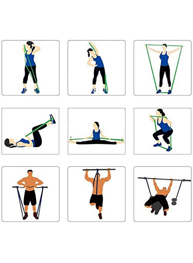 SKY-TOUCH - 11-Piece Powerlifting Exercise Stretch Bands Set - Image 1