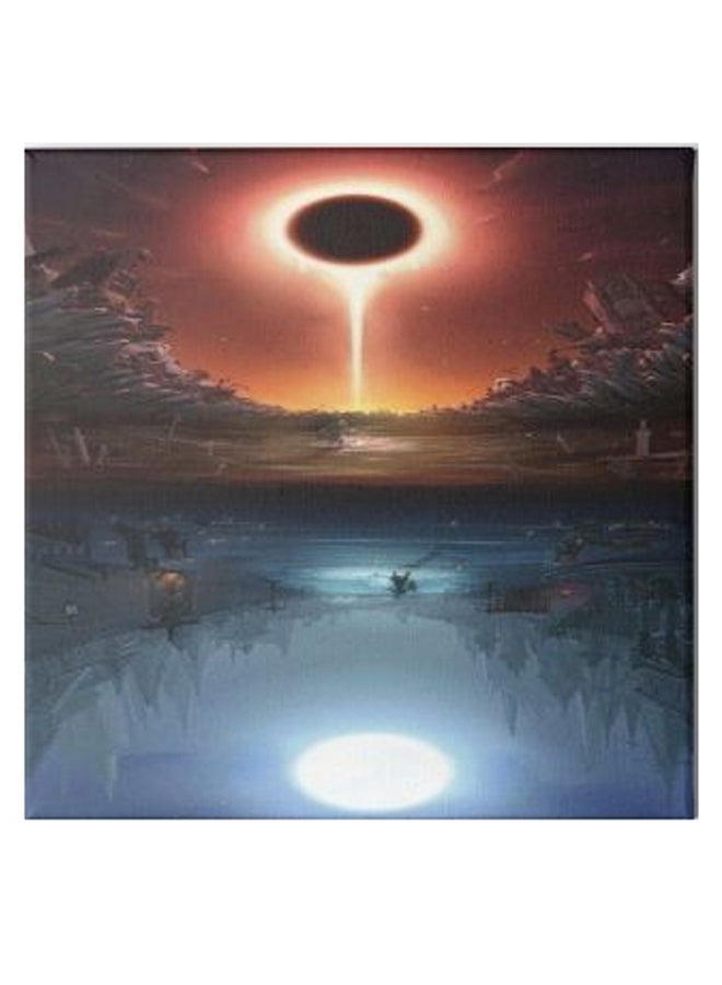 Nature Animation Hidden Frame Canvas Wall Painting Blue/Pink/Black 50 x 50cm - Image 1