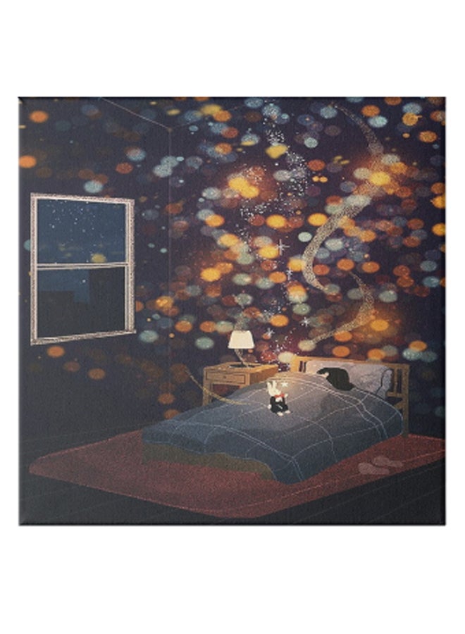 Decorative Canvas Wall Painting Multicolour 50 x 50cm