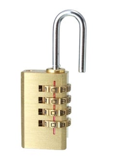Generic 4-Dial Combination Padlock Gold/Silver  - Image 1