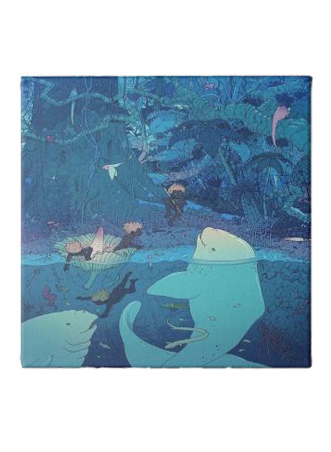 Decorative Canvas Wall Painting Multicolour 50 x 50cm