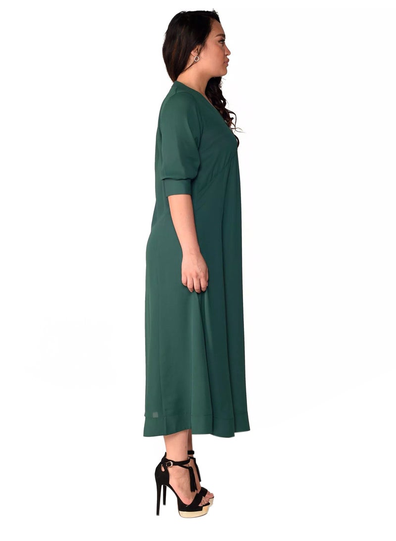 Sana'a Kayum Classic Tent Kurta Emerald Green  - Image 2