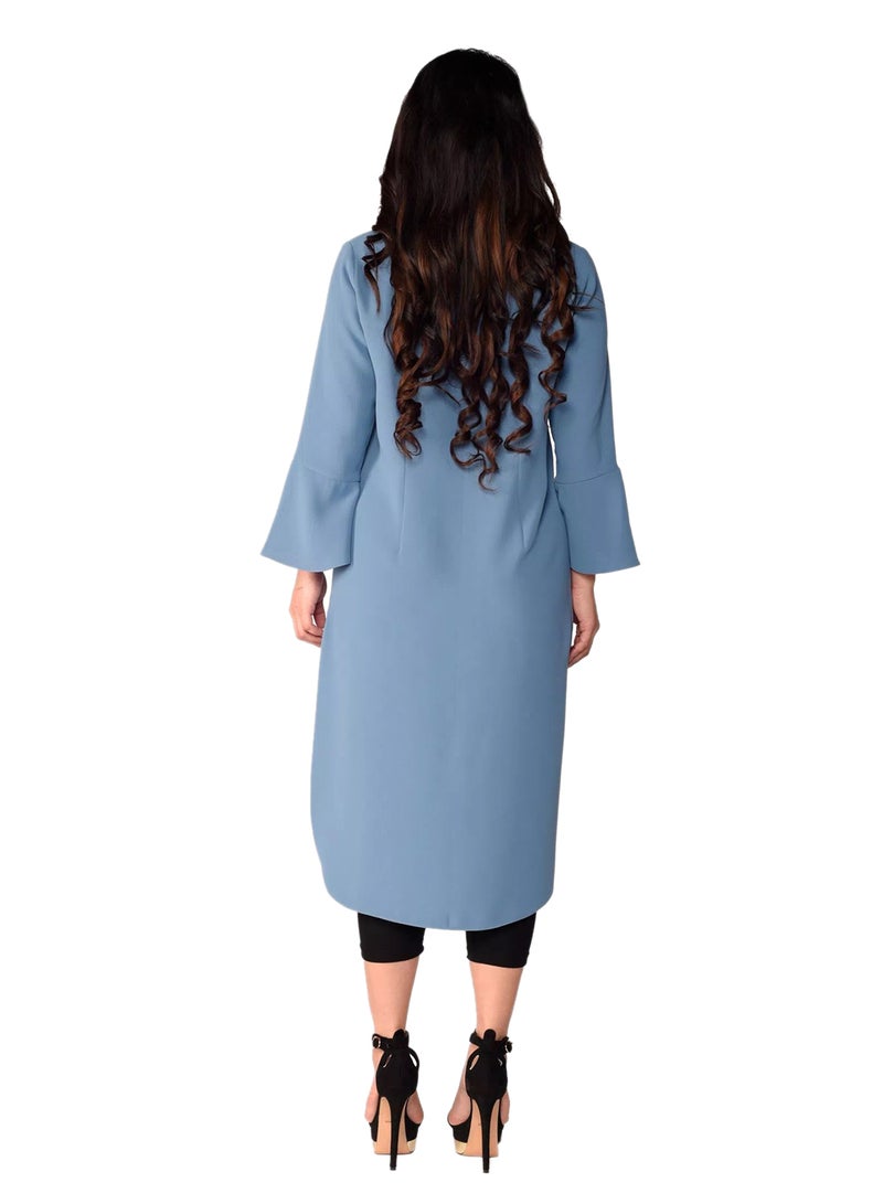 Sana'a Kayum Classic Shirt Kurta Vintage Blue  - Image 3