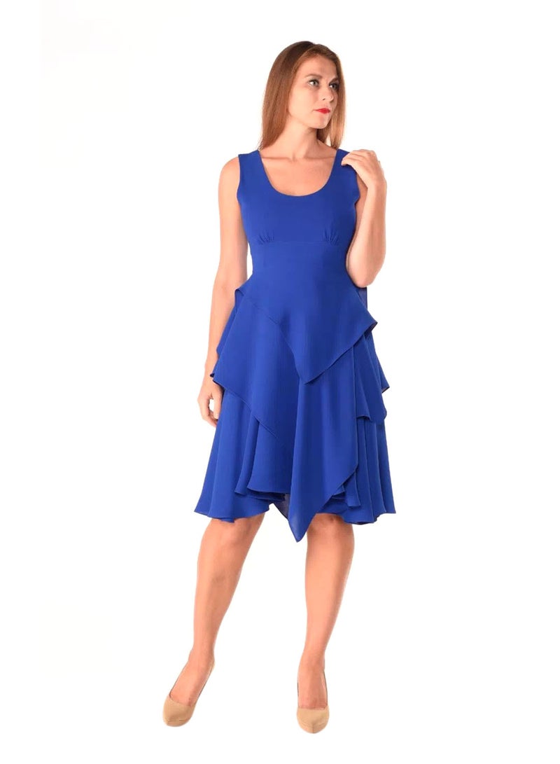Sana'a Kayum U-Shaped Dress Electric Blue  - Image 1