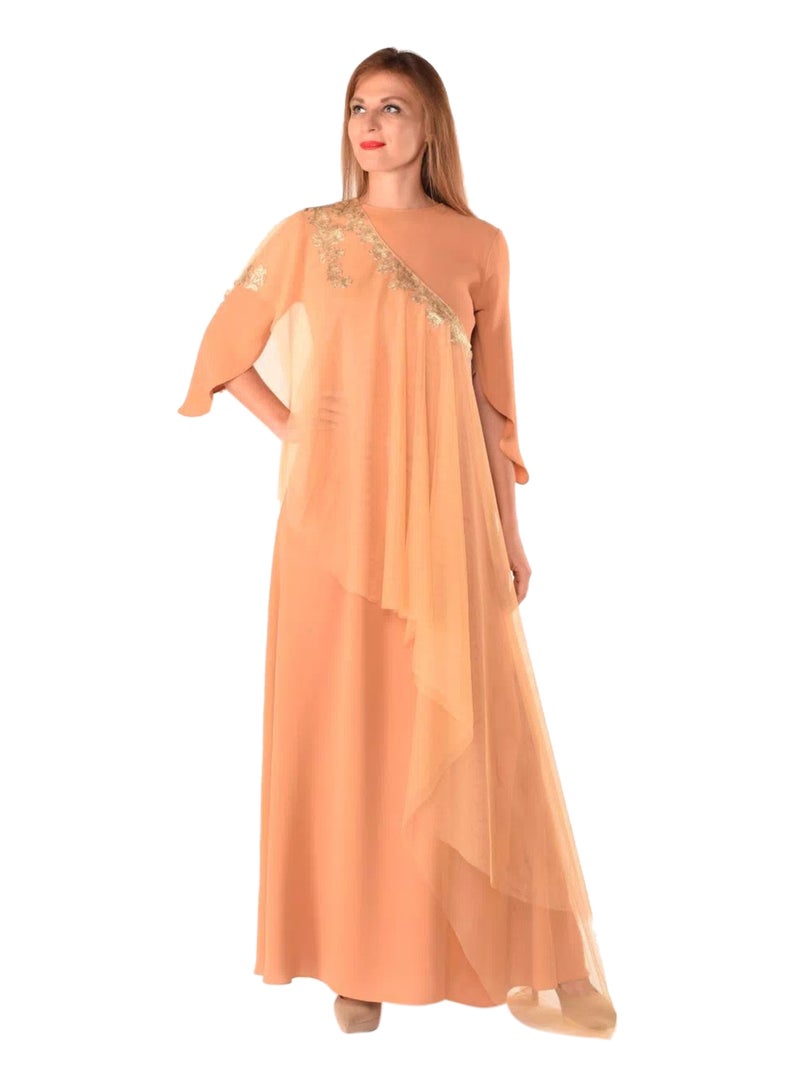 Sana'a Kayum U-Shaped Dress Mustard  - Image 1