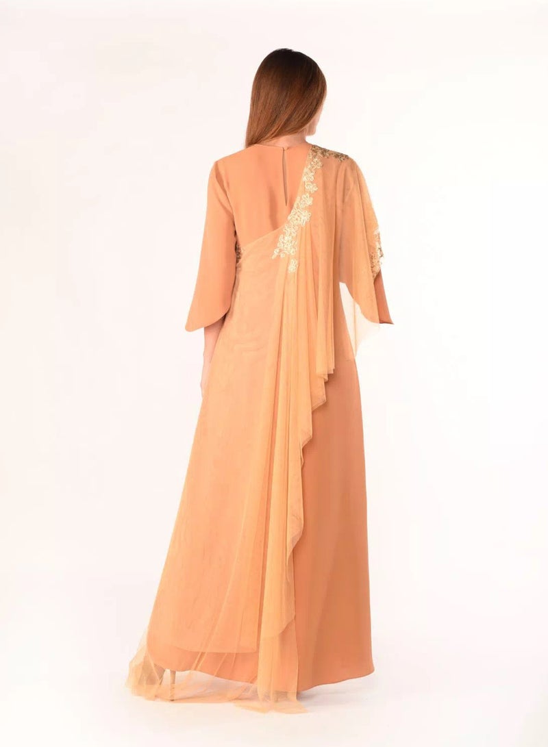Sana'a Kayum U-Shaped Dress Mustard  - Image 3