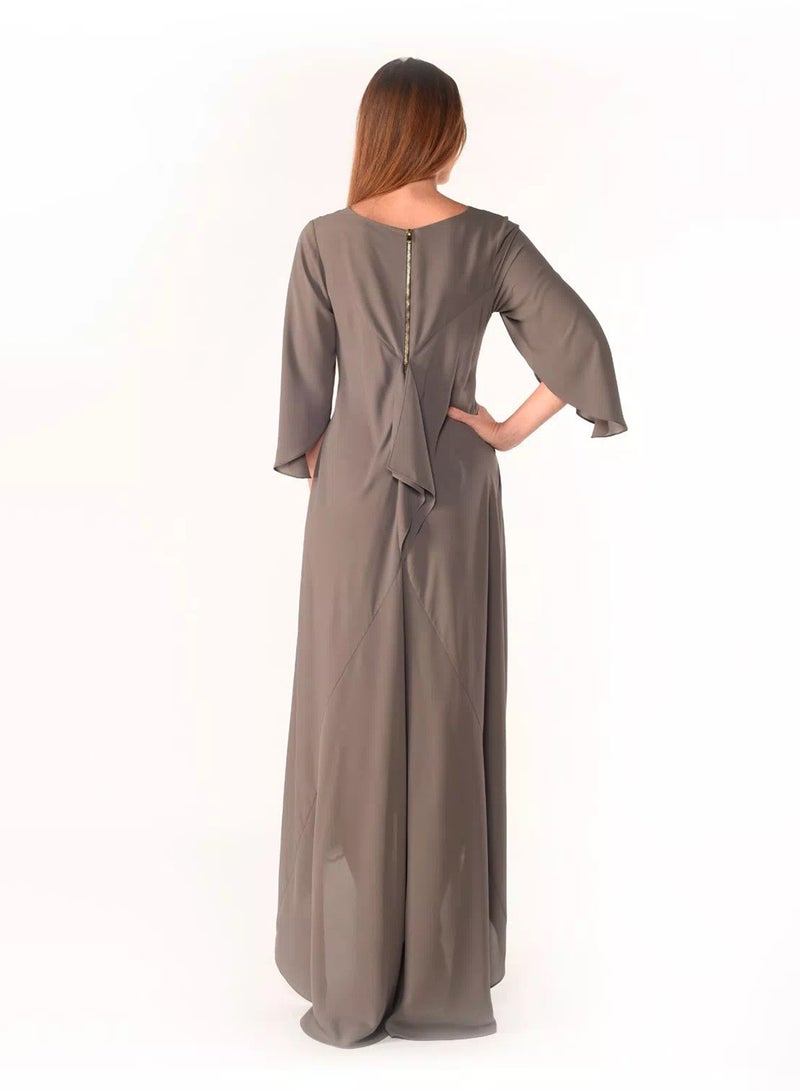 Sana'a Kayum Classic Straight Dress Grey  - Image 3