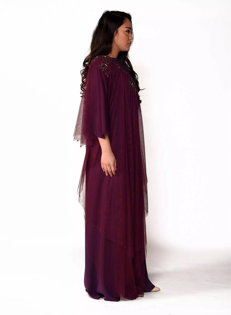 Sana'a Kayum - Arabian Day Dress Wine - Image 1