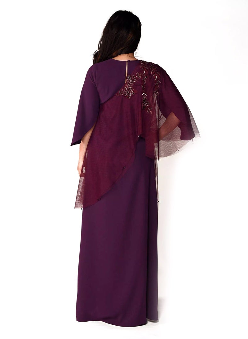 Sana'a Kayum - Arabian Day Dress Wine - Image 1