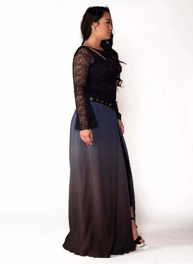 Sana'a Kayum Arabian Day Dress Black/Lavender  - Image 2