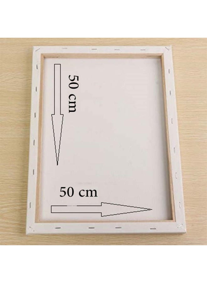 Animation Themed Canvas Painting With Frame Blue/Brown/Black 50x50cm  - Image 2