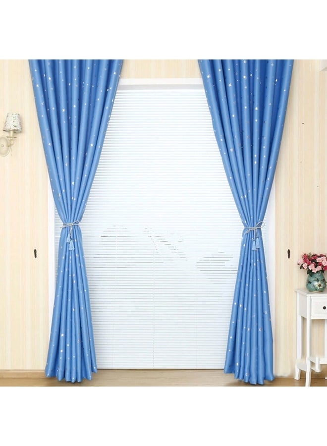 ستائر تعتيم للنافذة مطبوعة أزرق سماوي 98x40بوصة - Image 2