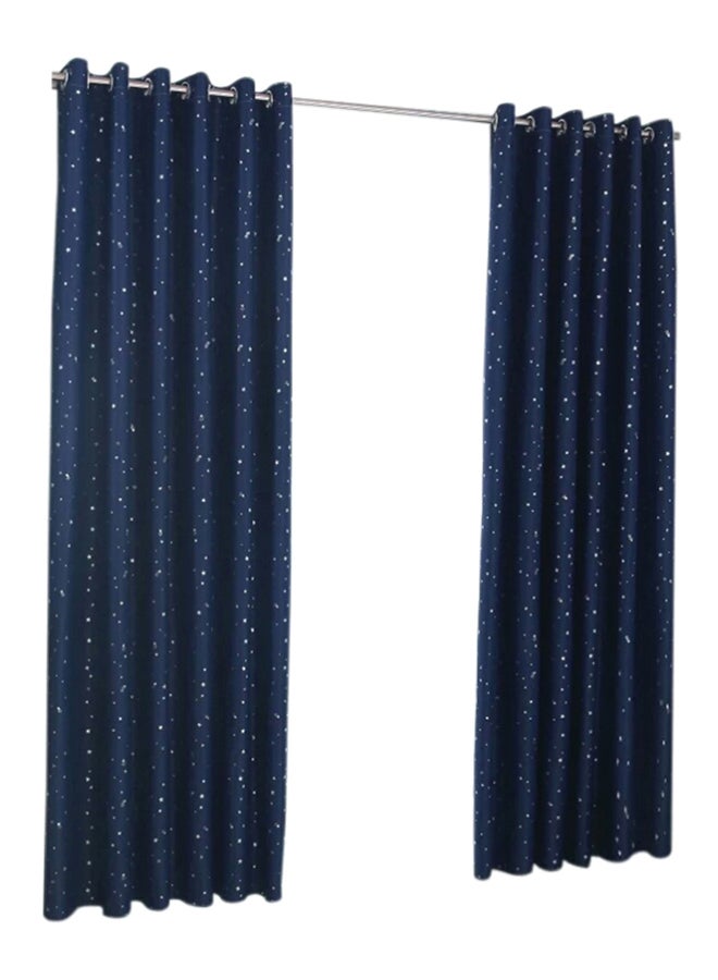 Printed Blackout Window Curtains Navy Blue 98x40inch - v1594301054/N39244302A_1