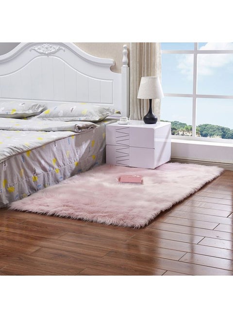 Fluffy Floor Rug Pink 30x5x20cm