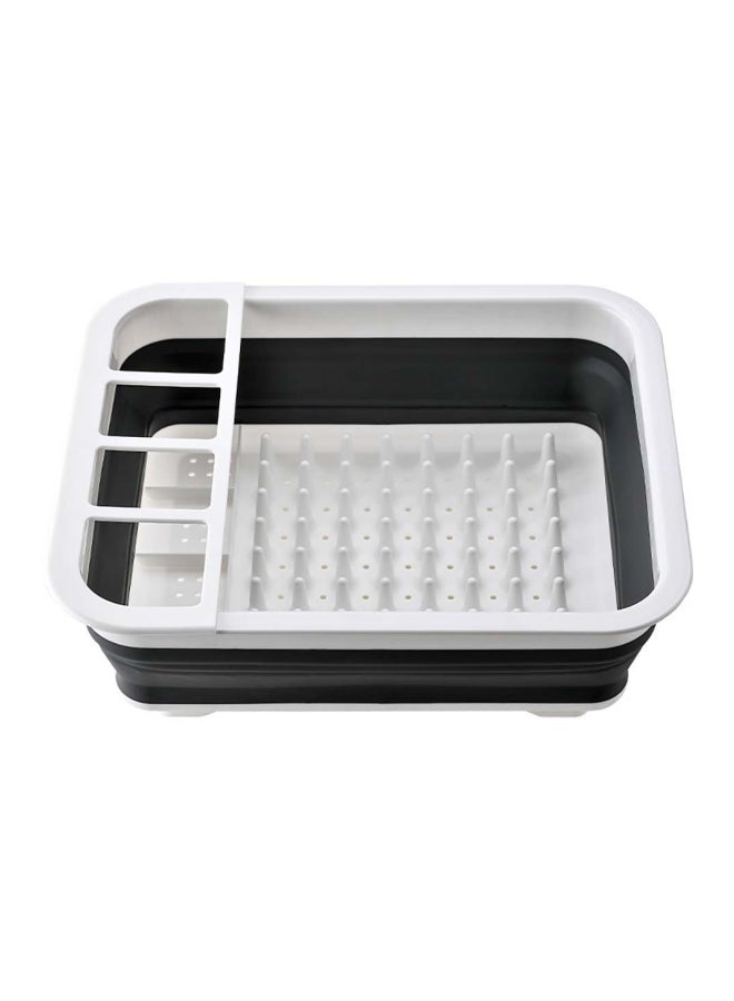 Collapsible Drainer Storage White/Black 36x32x12.2cm  - Image 1