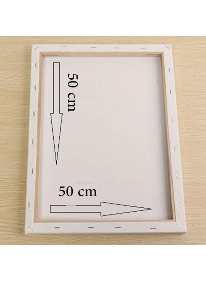 لوحة جدارية للزينة مع إطار بصورة دلافين أزرق/ أبيض 50x50سم - Image 2
