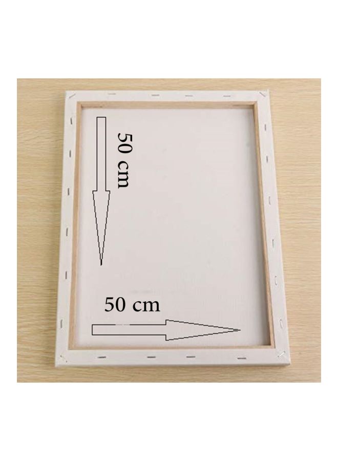 Kitten Themed Canvas Wall Painting With Frame Brown/White/Black 50x50cm  - Image 2