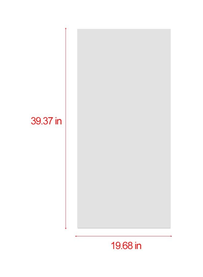 Self-Adhesive Plastic Mirror Sticker Silver 39.37x19.68inch - Image 2